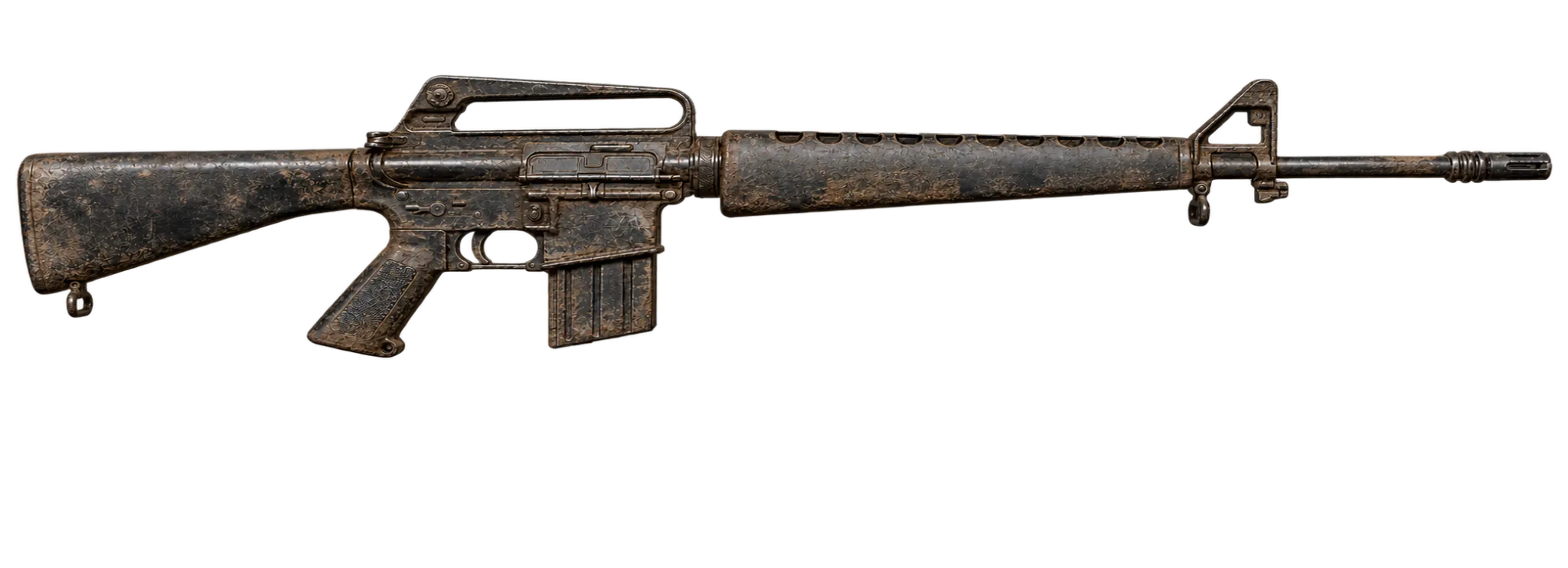 Heavily fouled M16