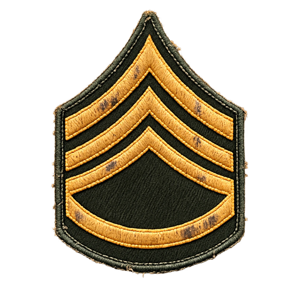 Worn staff sergeant rank insignia